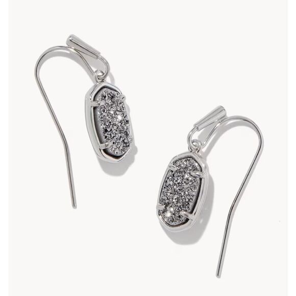 Kendra Scott Grayson Silver Drop Earrings - Picture 1 of 5